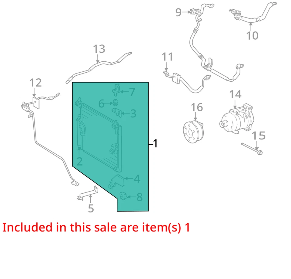 Condensador de aire acondicionado Toyota FJ Cruiser 9358382 2012 Foto 3 de 4