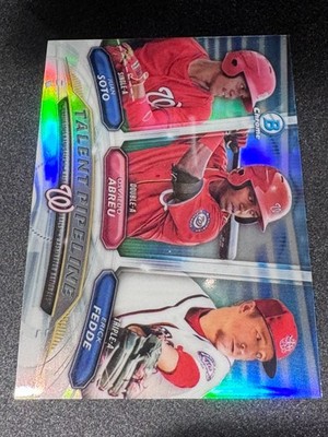 2018 Bowman Chrome Talent Pipeline TP-WAS Juan Soto Abreu Fedde Nationals