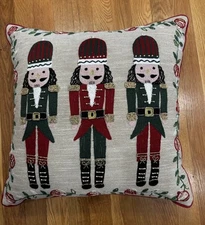 Nutcracker Throw Pillow Christmas Decor