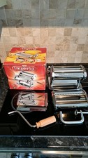 Imperia Pasta Making Machine Dal 1932 Attachments  Original Box  excellent used.