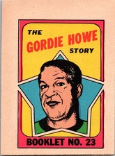 1971-72 O-Pee-Chee Booklet English Gordie Howe #23 HOF