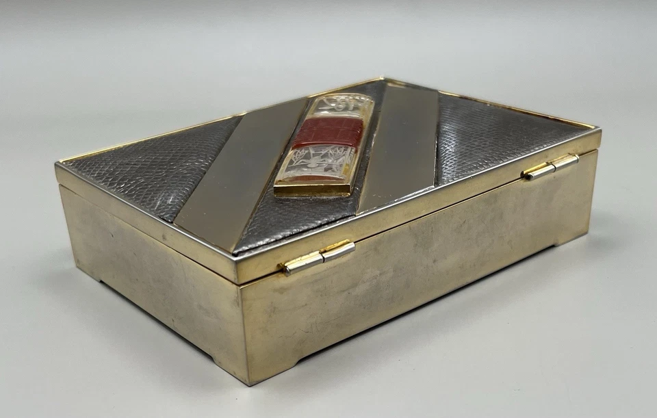 Bolso sin asas vintage de colección Judith Leiber gemas grabadas en oro metálico Foto 4 de 4