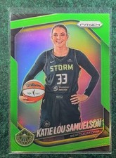 2025 Panini Prizm WNBA #82 Katie Lou Samuelson Lime Green Prizms #/225
