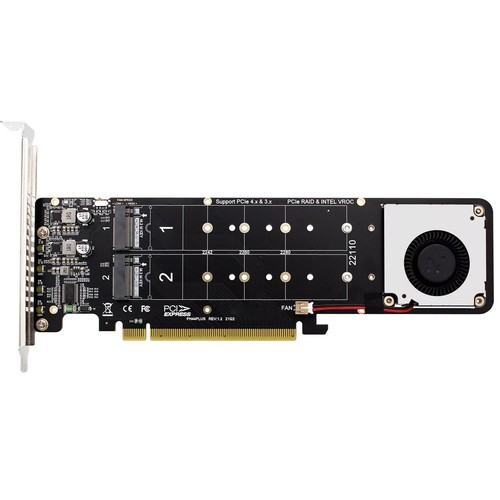 Supports 4 Nvme M.2 PH44 PLUS M.2 M-Key NVME SSD Expansion Split Card - Photo 7/11