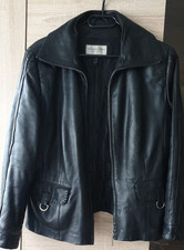 Echt Leder Blazer Damen  Jacke schwarz Carmen Gr. 38