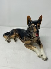 Vtg MINT Goebel W.Germany Porcelain German Shepherd Large 17 X 8.5 30027-35