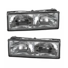 For Chevy Caprice 1987-1990 Headlight Driver and Passenger Side | Pair | Halogen
