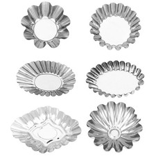  6 Pcs Moule Mini Tartelettes Moules En Acier Inoxydable À Pâtisserie