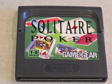 Solitaire Poker Sega Game Gear GAMEGEAR