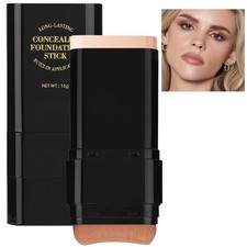 Foundation Stick, 2 in 1 Dual-Ended Long-Lasting 1 Count Pack of 1 , NATURAL