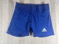 ☄️adidas Techfit Royal Blue Volleyball Shorts Womens Size XS 3 Inch Inseam