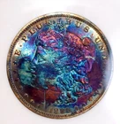 1896-P $1 Morgan Silver Dollar MS67 PL Colorful Toning