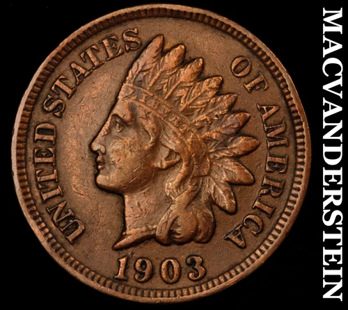 1903 Indian Head Cent- Extra Fine- Better Date No Reserve #J2165