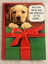 CHRISTMAS CARD RECYCLED PAPER GREETINGS "HOW MANY WAYS ARE YOU SPECIAL? LET..."