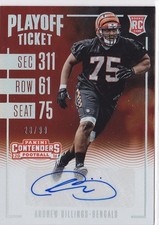 2016 Andrew Billings Contenders Playoff Ticket  Auto  RC 28/99    #119 (A5749)