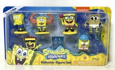 SpongeBob SquarePants Collector Figure Set 7 Piece Collectible Figurine Playset
