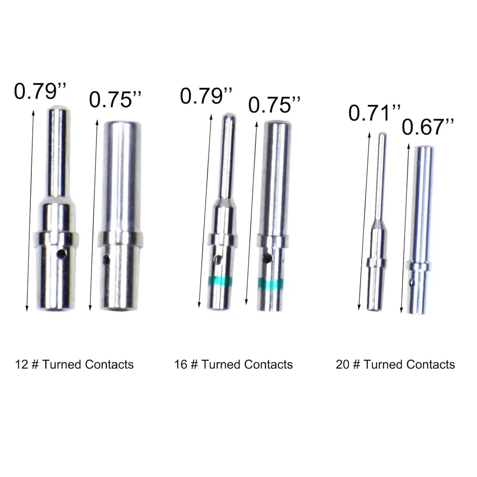 180 Pcs Deutsch Connector Pins and Sockets Kit - DT Series Solid Contacts Size 1 - image 3 of 4