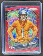 2025 Panini Prizm Evan Engram Choice Red #/20 Broncos