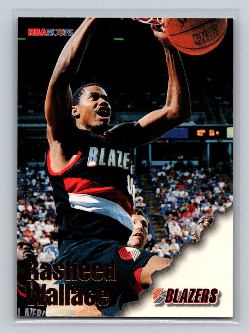 1996-97 Hoops #236 Rasheed Wallace Portland Trail Blazers Basketball Card