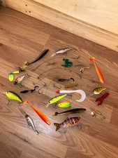 job lot of spinners jigs and lures great for trout pike and perch