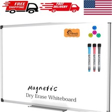 Versatile 36 X 24 Magnetic Whiteboard with Accessories for Professional and Home