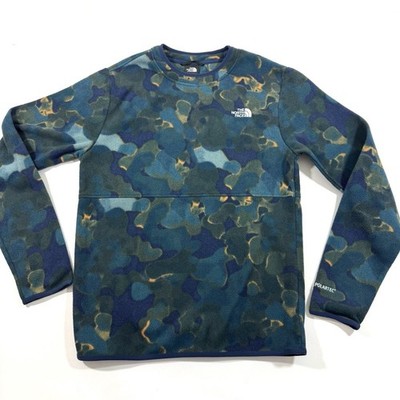 The North Face Polartec Fleece Sweatshirt Camouflage Print Size Mens Small