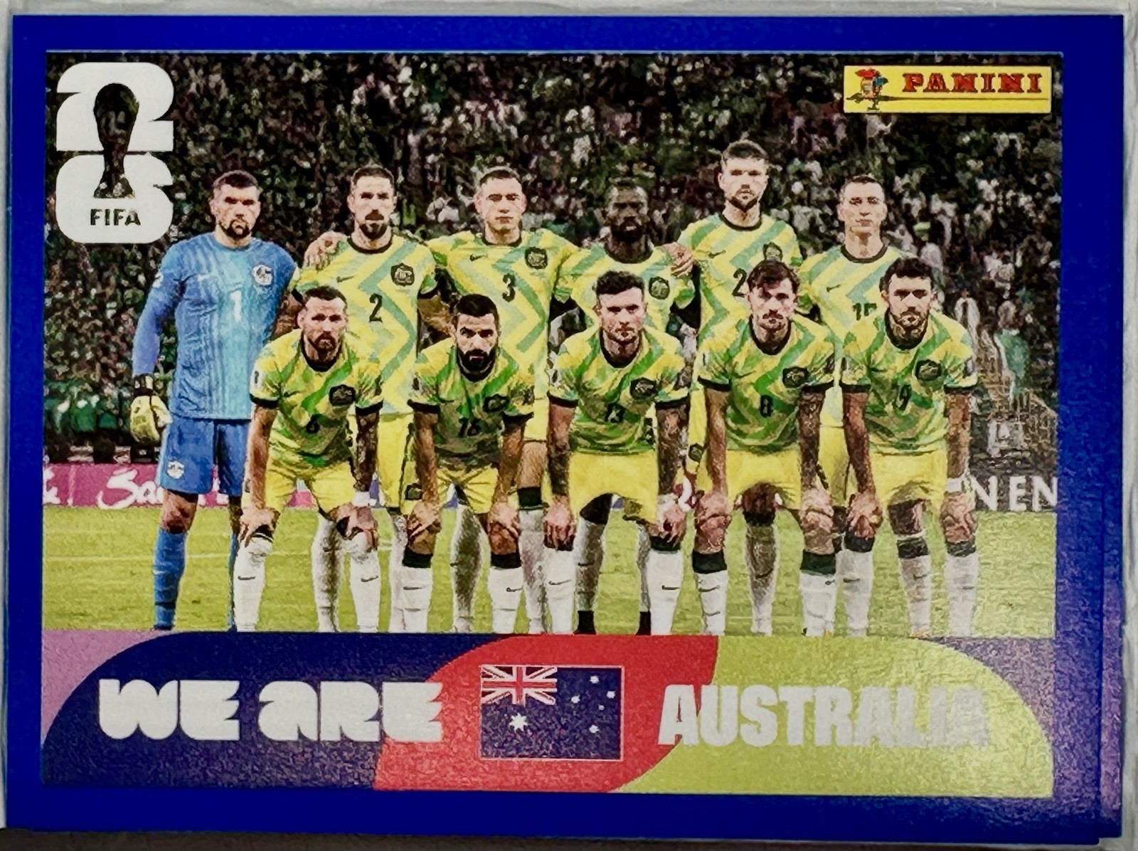 Panini FIFA World Cup 2026 Australia π¦πΊ Photo Sticker AUS13 Blue Parallel