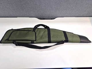 Green/Black Padded Soft Rifle Case 45in with Shoulder Strap 1 Pocket