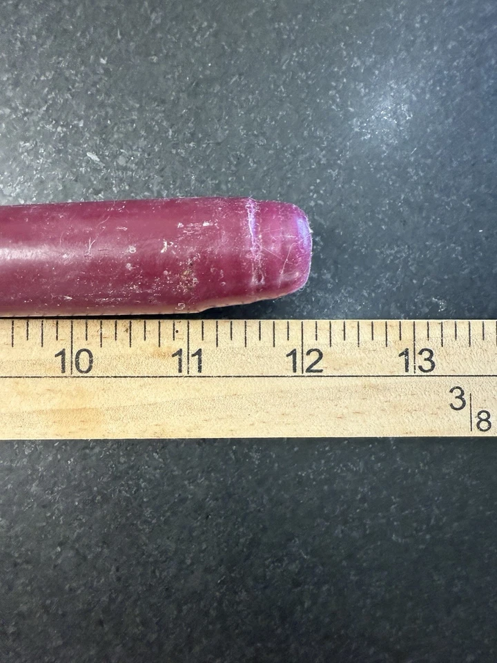 Vintage Square Pink & Plum Taper Candles Lot of 11 – Mid Century Home Decor - Image 3 of 4