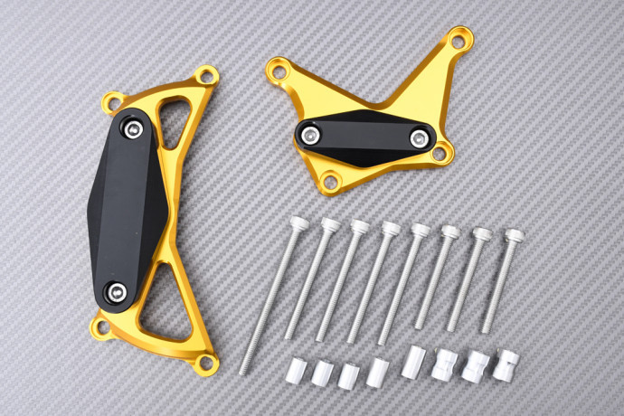 Tampons or en alu CNC pour carter Suzuki GSX-S 1000 F