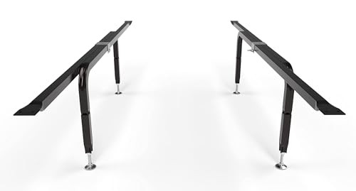Bed Slats Center Support System | Adjustable Length & Height Tubular Steel 