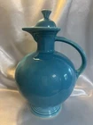 *Vintage Fiesta *Turquoise* Carafe with Cork Stopper *Nice!*