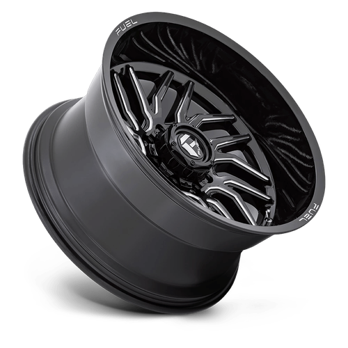20x9 Fuel Off-Road D807 Hurricane Gloss Black Milled Wheel 5x5.5 (1mm) - Bild 2 von 6