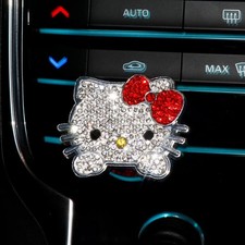 Cute Push to Start Button Cover Accessories, Bling Crystal Engine Start Stop But