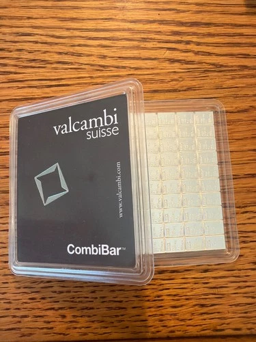 100 x 1-Gram SILVER  999 PURE Valcambi Combibar Swiss Bullion