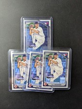 2024 Bowman 1st Trea Yesavage Lot of four (4) - 1 chrome 3 paper base. Blue Jays