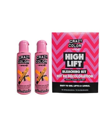 Crazy Color Semi-Permanent Conditioning Haarfarbe - 2x Anarchy UV & Bleaching Kit