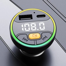 FM Bluetooth 5.3 Transmitter For Vehicle With USB Charging