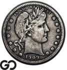 1909-D Barber Quarter, Denver Mint