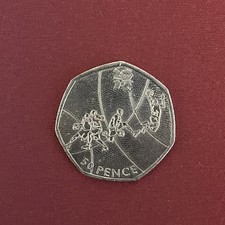 2011 London Olympic Games BASKETBALL 50p Coin In Great Condition  - Available on eBay