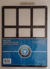 CSP 9 Card Recessed Screwdown Card Protector Black Border New NIP #9CSD