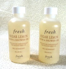 Fresh - Lot of 2 Sugar Lemon Bath  Shower Gel - 2 oz.ea.