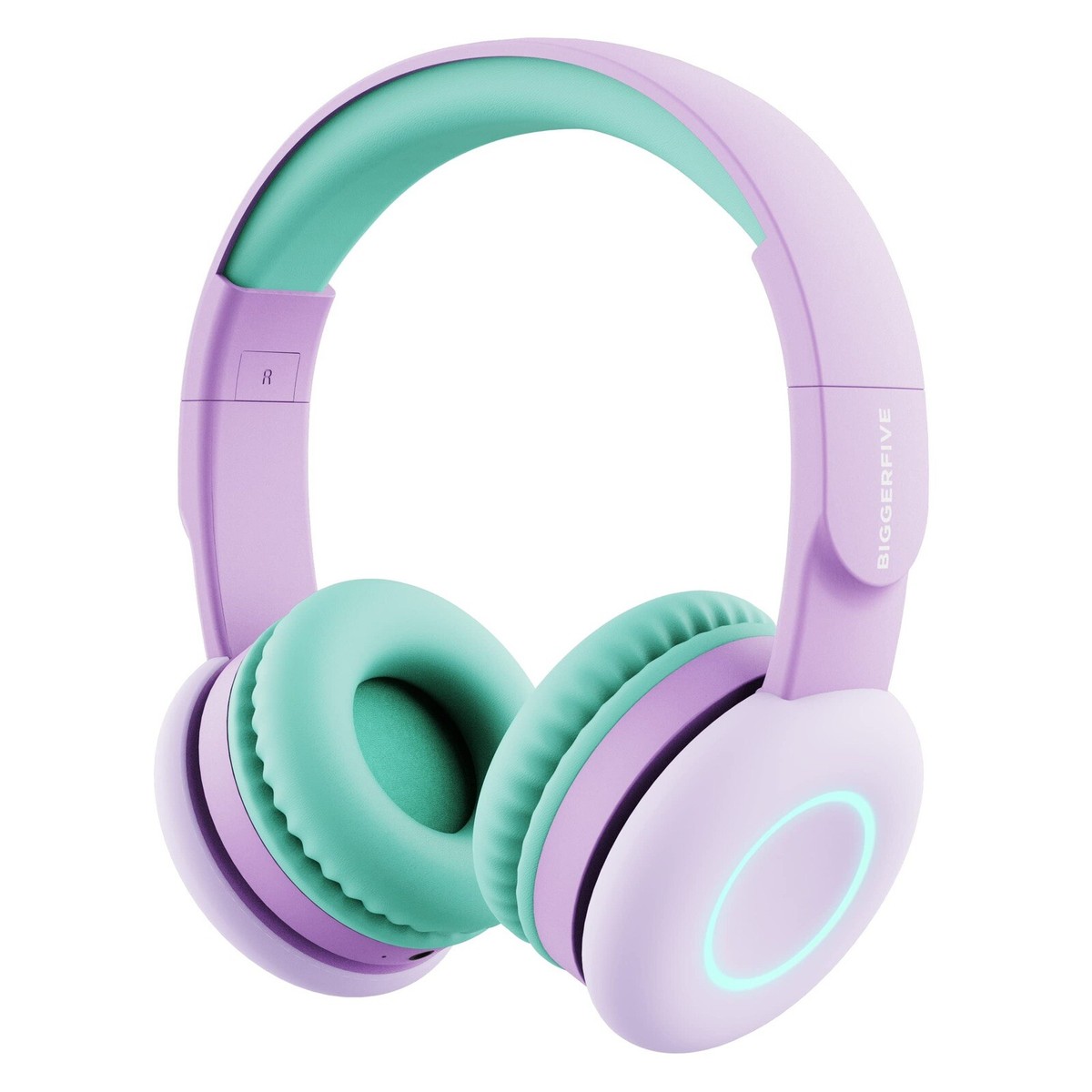 BIGGERFIVE Kids Wireless Headphones, Colorful LED Lights, Kids