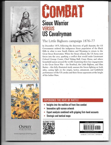 Osprey Combat Ref. Sioux Warrior VS US Cavalryman Little Big Horn 1876-77 #43 ST - Picture 3 of 3