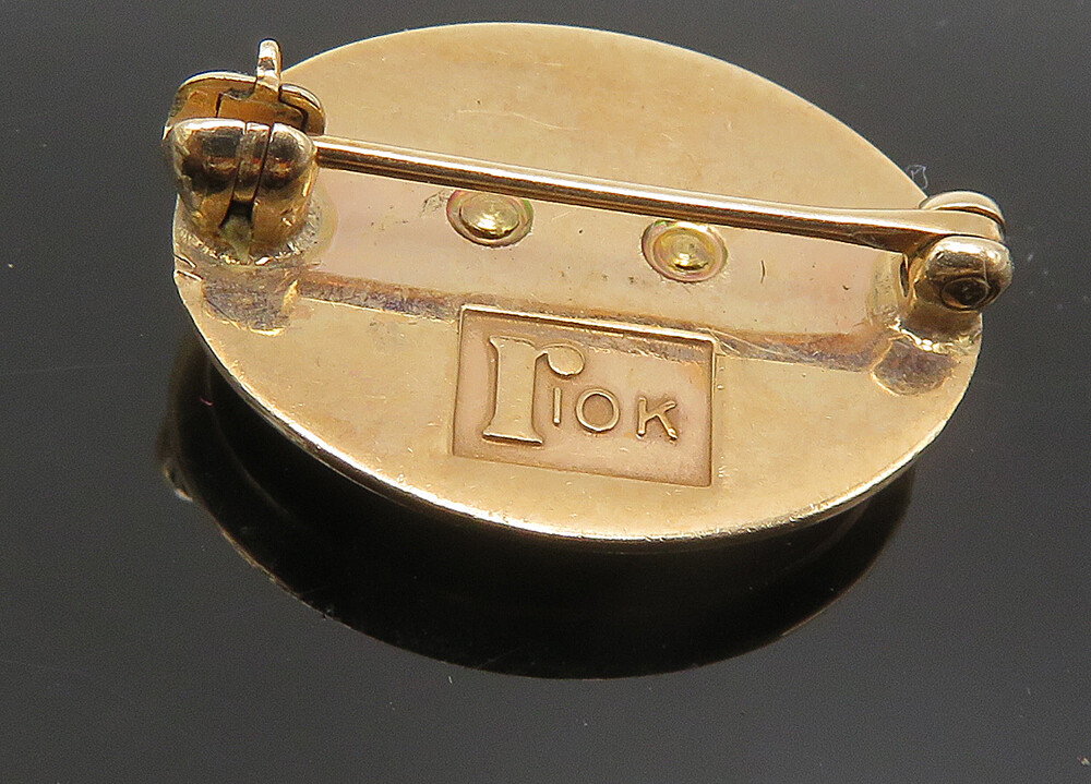 10K GOLD Vintage Antique Pearls & Ruby Sikorsky Aircraft