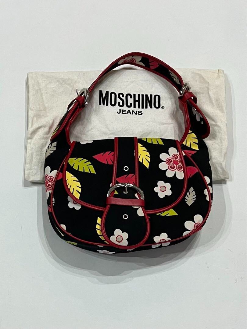 Moschino Floral pattern Shoulder bag Handbag Flower motif Vintage From Japan