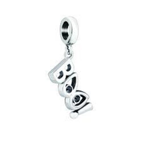 Chamilia BOO! DANGLE from 2017 HALLOWEEN BEWITCHED SET Black Swarovski 4010-0438