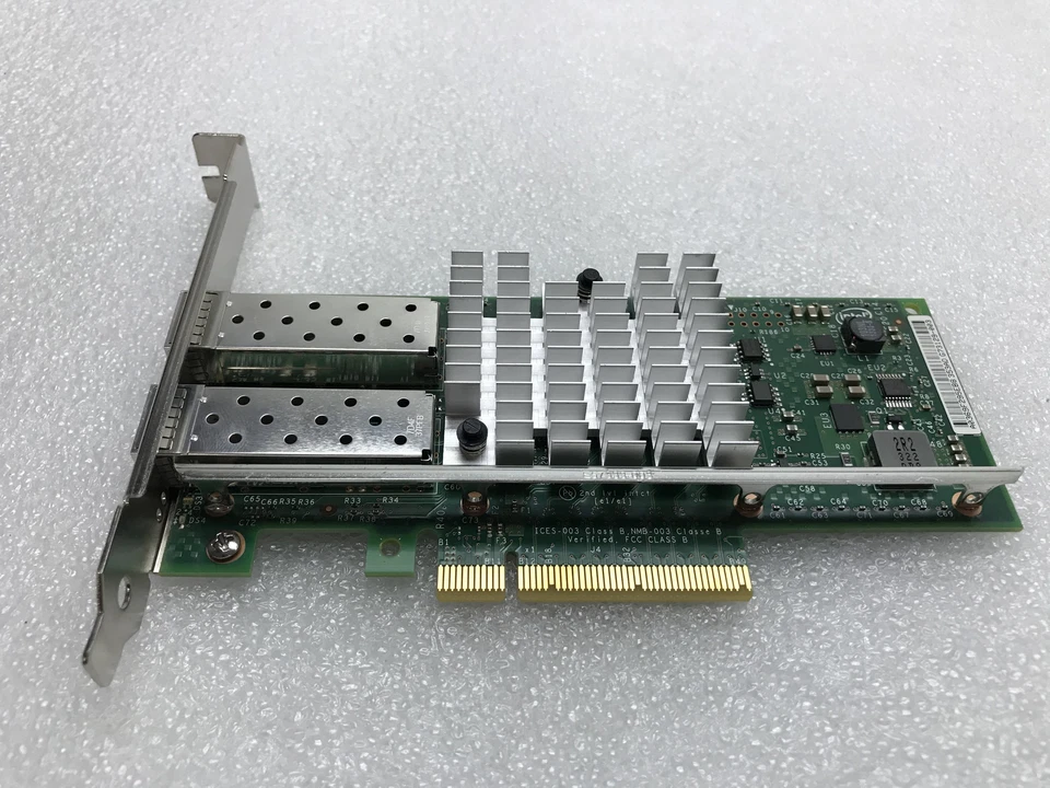 Dell 0942V6 Intel X520 Dual Port SFP+ Ethernet Network Adapter 2x 10Gb SFP - Image 2 of 4