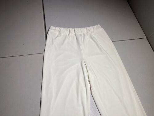 IC CONNIE K Pants Women's XL White Ivory Lined Elastic Waist Pull On Polyester - Picture 2 of 14