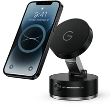 2025 Foldable Magnetic Suction Phone Holder for Car Mirror Desk and Gym Use